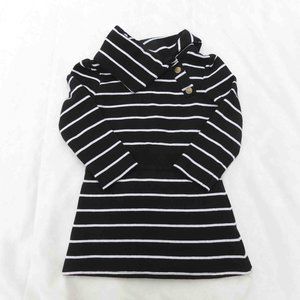 Old Navy 3T Split Cowl Neck Dress with Contrast Waistband
